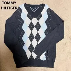 【値下げ】メンズ　ニット セーター トミーヒルフィガー Mサイズ Vネック