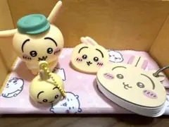 ちいかわ うさぎ グッズ 4点セット　ソフビ　クリップ　リップストラップ　メモ