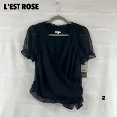 ☆W0091T☆ L'EST ROSE カシュクールカットソーのサムネイル