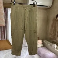 ベージュドローストリングウエスト パンツ