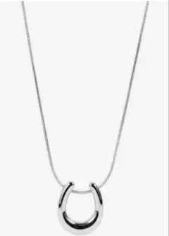 〈CHERRY Knot〉ネックレス ホースシュー 馬蹄 シルバー ステンレス