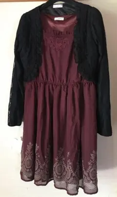 アクシーズファム　ワンピース　ボレロ付き