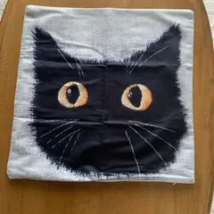 黒猫デザイン クッションカバー