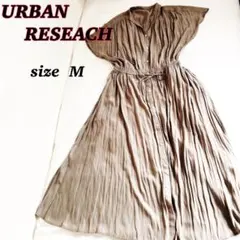 URBAN RESEARCH アーバンリサーチ ロングシャツワンピースMカーキ