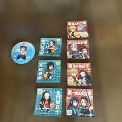 鬼滅の刃 ステッカー 7枚セット 缶バッジ