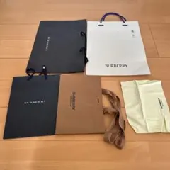 BURBERRY バーバリーショップ袋ショッパーセット保存袋セット小物入れ雑貨のサムネイル