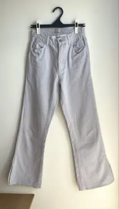 カラーフレアデニムパンツ / mystic