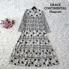 【未使用級♡近年モデル】グレースコンチネンタル　パッチワークパターンワンピース