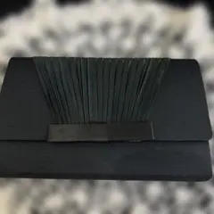 ブラックフォーマルバッグ プリーツデザイン