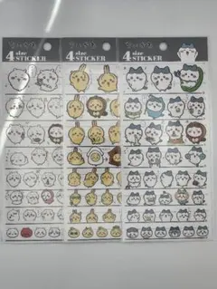 ちいかわ 4サイズステッカー ちいかわハチワレうさぎ 3枚セット