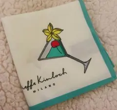 ディエッフェ・キンロック 未使用ハンカチ カクテル柄