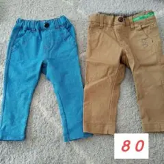 ラグマート パンツ2点セット 80