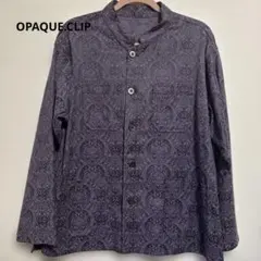 【OPAQUE.CLIP】ペイズリー ジャカード シャツ ジャケット M
