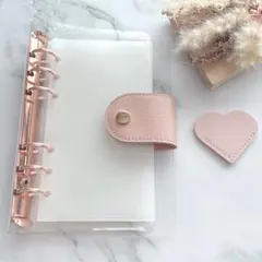 アクリルバインダー A6 韓国 貯金 リフィル ハート ブックマーク 等