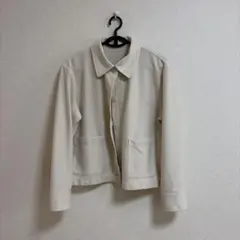 ユニクロ ストレッチジャケット アイボリーのサムネイル