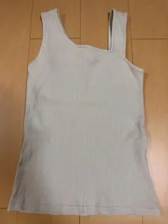 LOWRYS FARM アシンメトリー リブタンクトップ Lのサムネイル