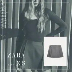 ZARA ボックスプリーツスコート XS 新品