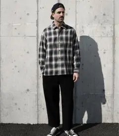 MANUAL ALPHABET マニュアルアルファベット ツイルオンブレシャツ