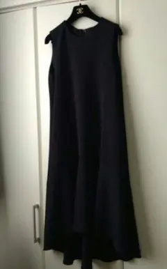 ★新品★スコットクラブ★Aga★ポンチ素材★ワンピース★黒★