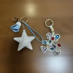 じゃらじゃらキーホルダー♡ビーズ ストラップ♡ケアベア オレンジ