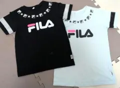 FILA Tシャツ 140サイズ 黒・ライトブルー