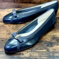 ☆即発 Ferragamo VARA パンプス ネイビー 23cm ほぼ新品