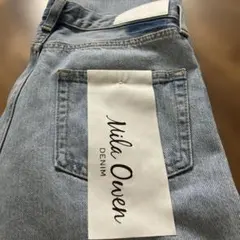 Mila Owen 裾段差テーパードデニムパンツ ライトブルー 新品タグ付き 2のサムネイル