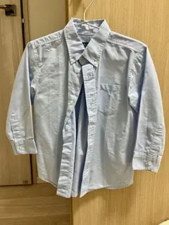 104cm 長袖シャツ ブルー