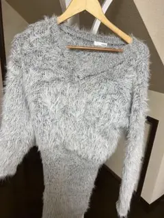 RESEXY シャギーニット グレー