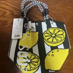 新品 D.KELLY ニットパラコードバックレモン柄