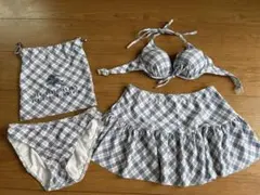 BURBERRY BLUE LABEL セパレート水着 チェック柄 BURBERRY BLUE LABEL チェック柄水着 BURBERRY BLUE LABEL チェック柄