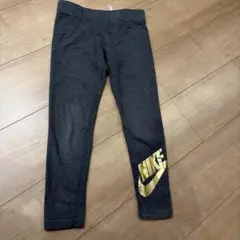 Nike ダークグレー スパッツ ゴールドロゴ