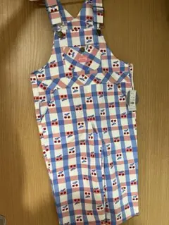 【新品未使用】futafuta サロペット　チェリー 95センチ