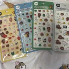 LINE FRIENDS PUKUPUKU SEAL 4枚セット