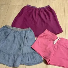 ジンボリー カーターズキッズ スカート ショートパンツ 120 3点セット