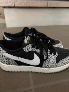 Nike Air Jordan 1 Low 23センチブラック/ホワイト/グレー