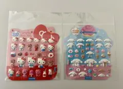 ハローキティ・シナモロール 韓国　マシュマロシール　2枚セット