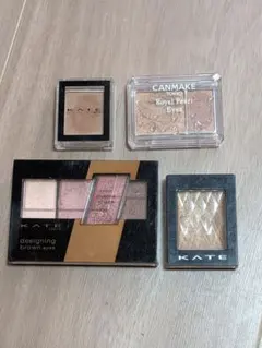 KATE & CANMAKE アイシャドウパレット 4点セット