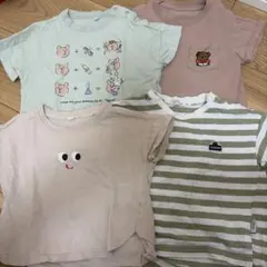 まとめ売り　ベビー服 Tシャツ4枚組　80㎝　西松屋　UNIQLO バースデイ