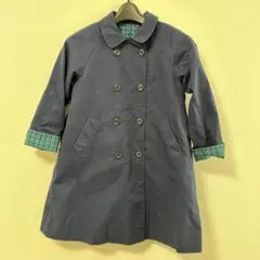 ファミリア　ネイビー ダブルブレスト コート