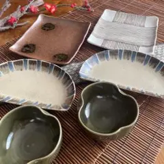 高級和食器 18点まとめ売り 3枚×6種セット 作家物 小鉢 長角皿 盛鉢