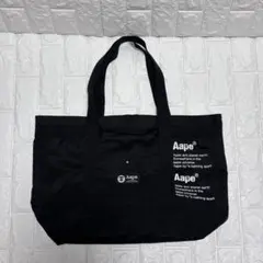 美品AAPE BY A BATHING APE ブラック トートバッグ 2wayのサムネイル