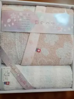 今治 桜柄 フェイスタオル 2枚セット