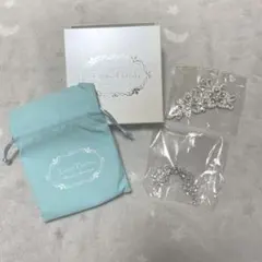 【美品】Love Tiaraブライダル ヘッドドレス&イヤリング