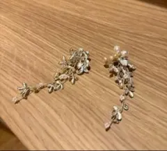 花と葉モチーフのロングイヤリング★12/12まで値下げ中