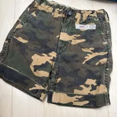 デニム&ダンガリー　迷彩柄 コットン ハーフパンツ