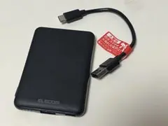 ELECOM モバイルバッテリー 本体 ブラック 5000mAh