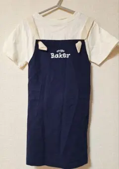 Tシャツ95センチ　+ 　ネイビー　エプロン 95センチ