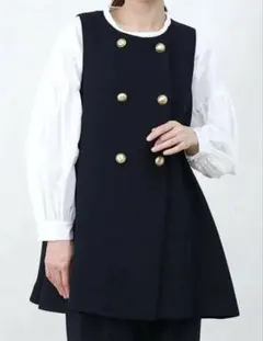 新品未使用タグ付アベニールエトワールサイドパールジョーゼット