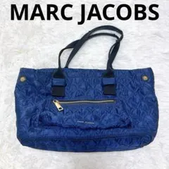✨美品【MARC JACOBS】キルティング/トートバッグ/レザー/ネイビー